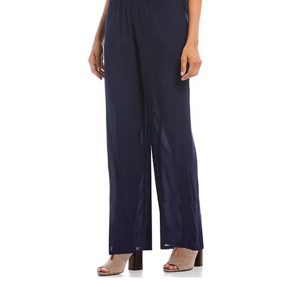 Plus Size I.N Studio wide leg pull on pants